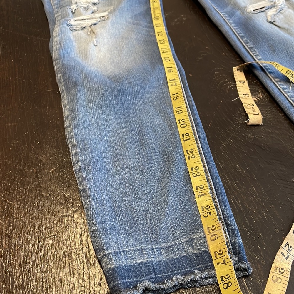 Judy Blue Distressed Skinny Fit Jeans Fused Patches Raw Hem Size 2X. - Picture 14 of 16